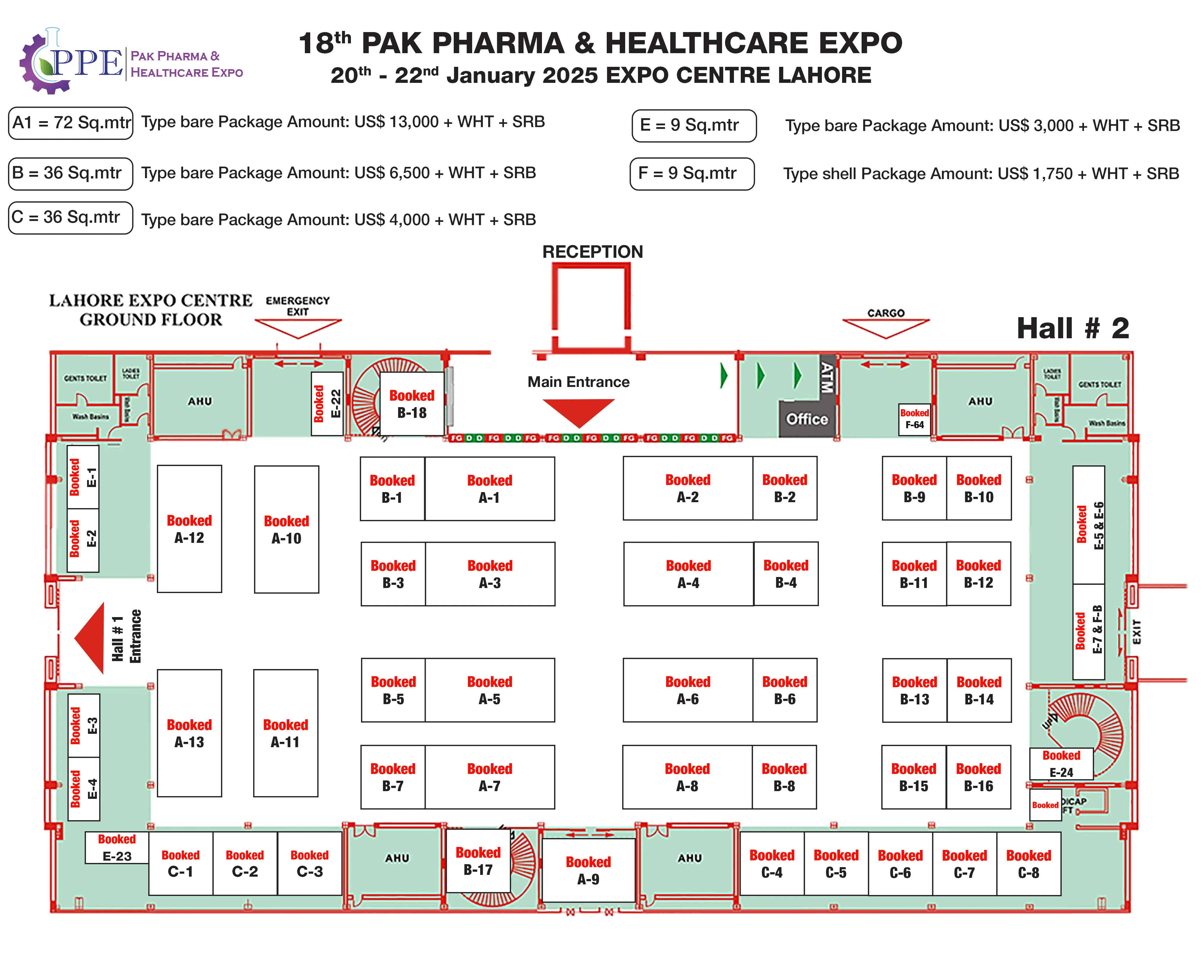 Pak Pharma Expo Floor Plan
